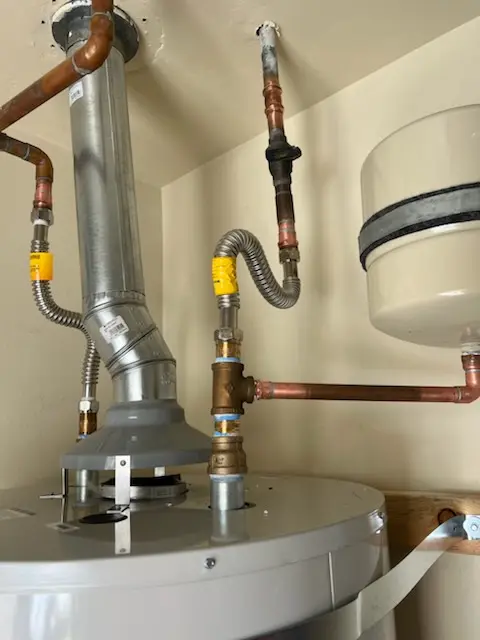 Water heater installation and plumbing repair in Carver